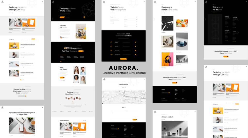Aurora Divi theme by Pixel Perfect, Web & Design Agency Divi Theme