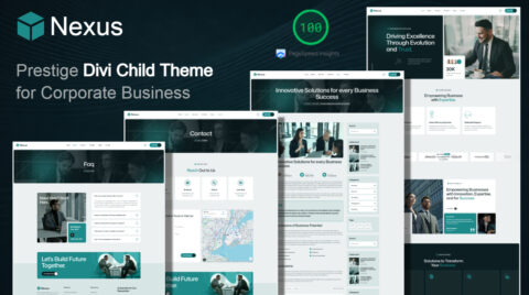 Nexus Divi theme by Pixel Perfect, Multipurpose Corporate Divi Theme